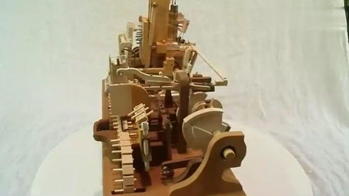 手工藝術(shù)短片 手動運(yùn)行木材機(jī)械,零部件還挺多的